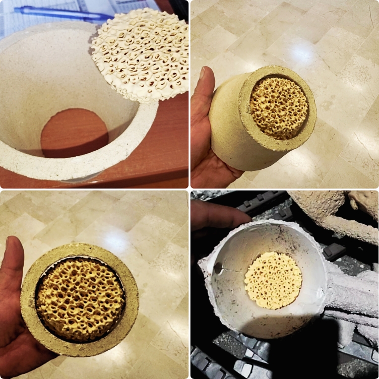 ZrO2 ceramic foam filter used for iron casting investment casting