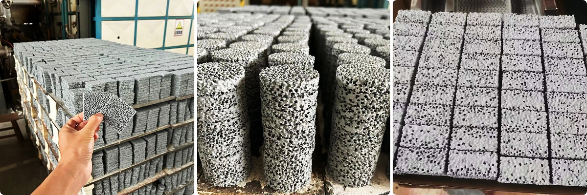 Package and export of silicon carbide ceramic foam filters