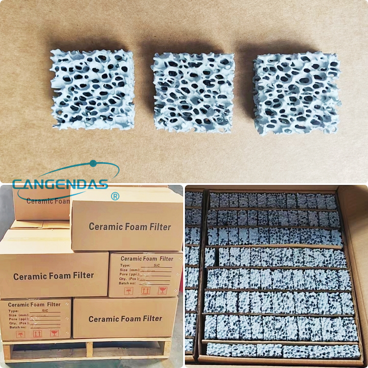 SIC Ceramic foam filters are exported to India