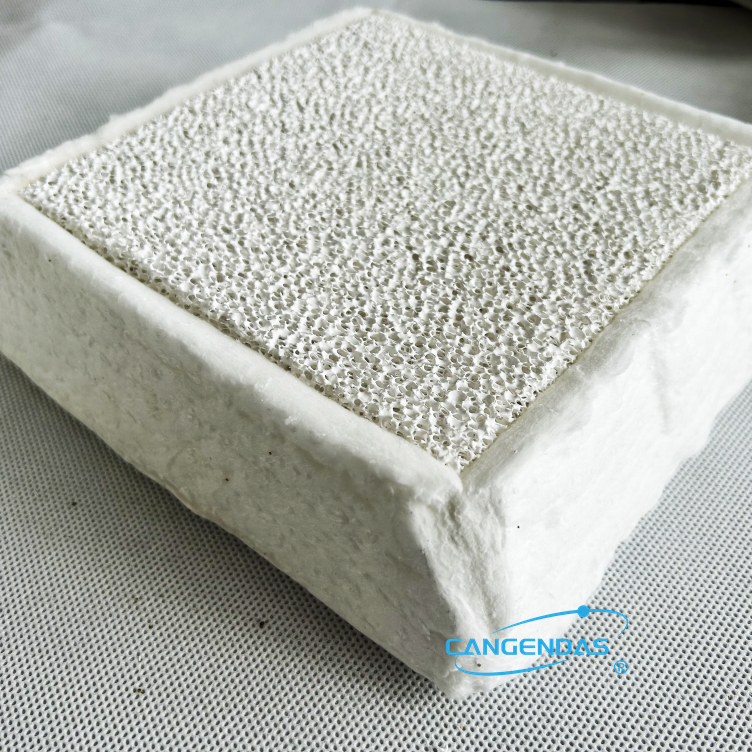 17 x17 x2inch Alumina Ceramic Foam Filter Plate For Alumina Ingot