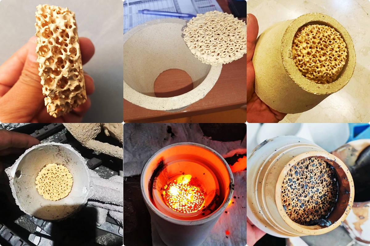 Zirconia ceramic foam filters for steel castings filtration