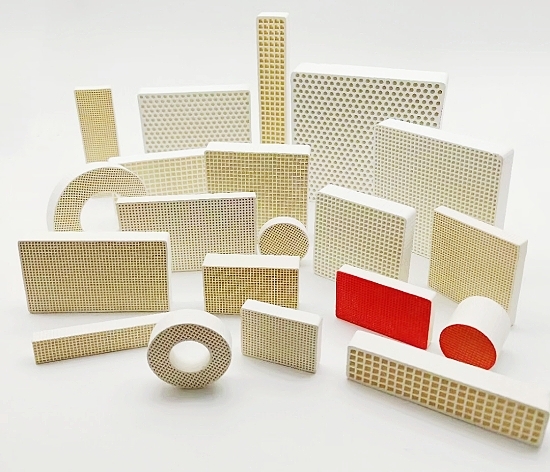 Honeycomb ceramic filters for ferrous and non-ferrous metal castings