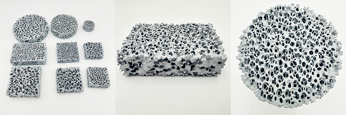 SIC ceramic foam filter used for Iron copper and steel casting filtration