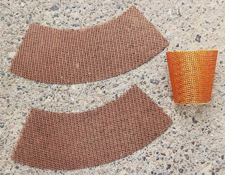 Fiberglass filter mesh for casting aluminium pistons filtration