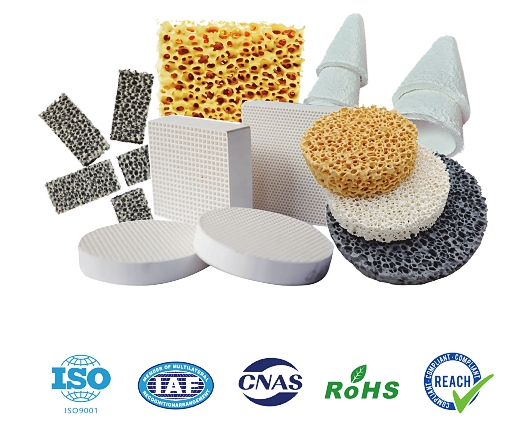 Silicon carbide (SIC) ceramic foam filter exported to India Client