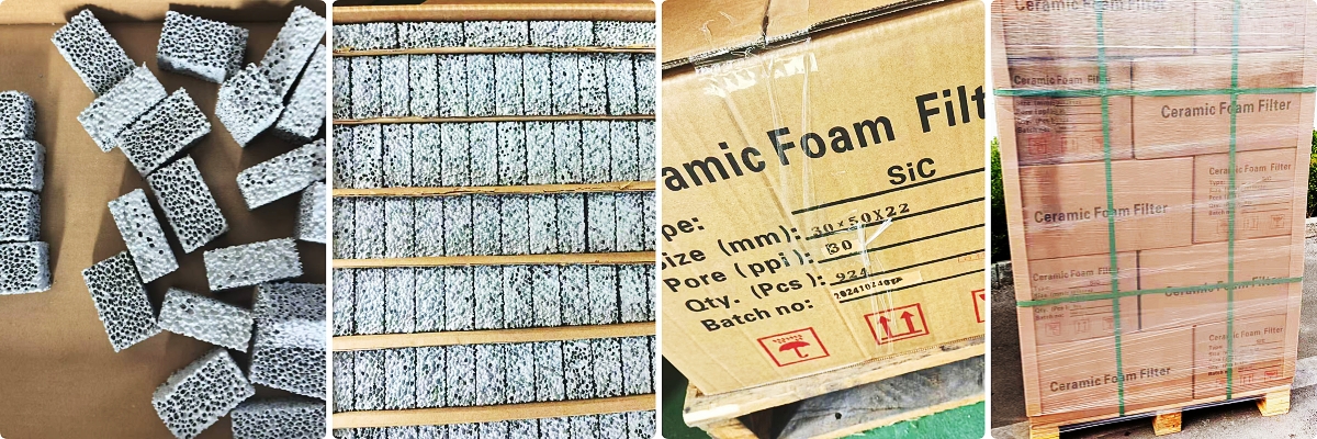 Export SIC ceramic foam filters to Australia for Iron and Copper filtration