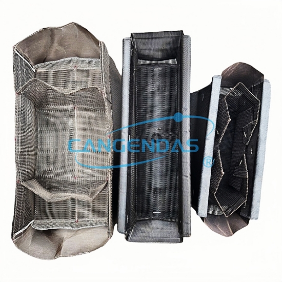 Various sizes of Fiberglass TF Combo Bags for Aluminum Casting