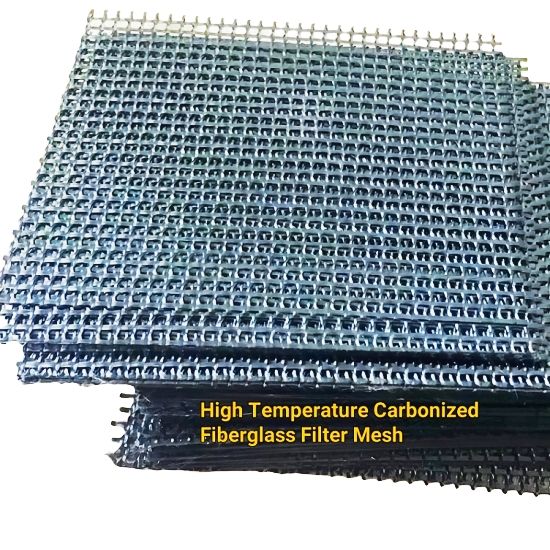 Smokeless odorless flameless Fiberglass Casting Filter Mesh For Aluminum